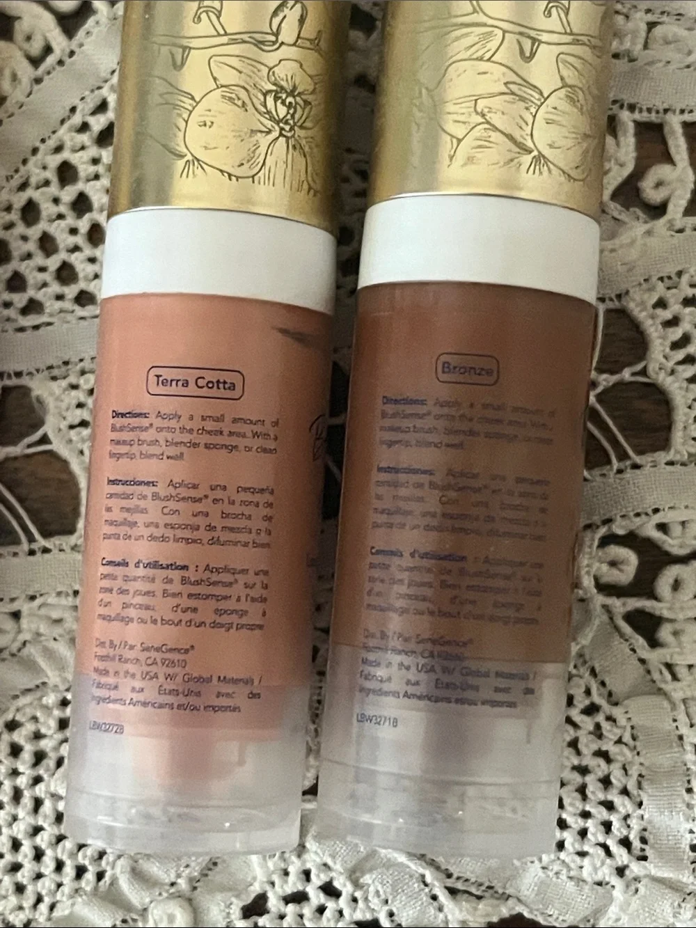 Senegence BlushSense Terracotta and Bronze + Limited Edition Pink Color